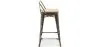Taburete con Respaldo - Diseño Industrial - Madera y Acero - 60cm - New Edition - Stylix  image 7