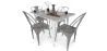 Pack  Mesa de Comedor y 4 Sillas de Comedor Diseño Industrial - New Edition-  Bistrot Stylix image 7