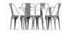 Pack  Mesa de Comedor y 4 Sillas de Comedor Diseño Industrial - New Edition-  Bistrot Stylix image 7