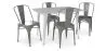Pack  Mesa de Comedor y 4 Sillas de Comedor Diseño Industrial - New Edition-  Bistrot Stylix image 7