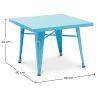 Mesa Infantil - Diseño Industrial - Metal - 60cm - New Edition - Stylix image 7