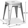 Taburete Diseño Industrial  - 45cm - New Edition - Stylix  image 7