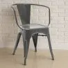 Silla de Comedor con Reposabrazos -  Diseño Industrial - Acero - New Edition- Stylix image 7