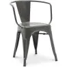 Silla de Comedor con Reposabrazos -  Diseño Industrial - Acero - New Edition- Stylix image 7