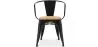Silla de Comedor con Reposabrazos - Diseño Industrial - Madera y Acero - Nueva Edición - Stylix image 7
