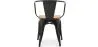 Silla de Comedor con Reposabrazos - Diseño Industrial - Madera y Acero - Nueva Edición - Stylix image 7