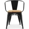 Silla de Comedor con Reposabrazos - Diseño Industrial - Madera y Acero - Nueva Edición - Stylix image 7