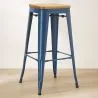 Taburete de Bar - Diseño Industrial - Madera y Acero - 76cm - New Edition - Stylix  image 7