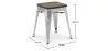 Taburete Diseño Industrial - Madera y Acero - 45cm - New Edition - Stylix  image 7