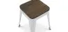 Taburete Diseño Industrial - Madera y Acero - 45cm - New Edition - Stylix  image 7
