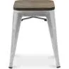 Taburete Diseño Industrial - Madera y Acero - 45cm - New Edition - Stylix  image 7