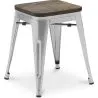 Taburete Diseño Industrial - Madera y Acero - 45cm - New Edition - Stylix  image 7