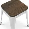 Taburete Diseño Industrial - Madera y Acero - 45cm - New Edition - Stylix  image 7