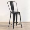 Taburete de Bar con Respaldo - Diseño Industrial - 60cm - New Edition - Stylix  image 7