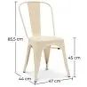 Silla de Comedor - Diseño Industrial - Acero - Mate - Nueva Edición -Stylix  image 7