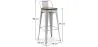 Taburete de Bar - Diseño Industrial - Madera y Acero - 76cm - Stylix  image 7