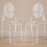 Pack de 2 Sillas De Comedor Transparentes - Victoria Queen  image 7