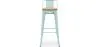 Taburete de Bar con Respaldo - Diseño Industrial - Madera y Acero - 76cm - New Edition - Stylix image 7
