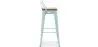 Taburete de Bar con Respaldo - Diseño Industrial - Madera y Acero - 76cm - New Edition - Stylix image 7
