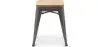 Taburete Diseño Industrial - Madera y Acero - 45cm - New Edition - Stylix  image 7