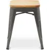 Taburete Diseño Industrial - Madera y Acero - 45cm - New Edition - Stylix  image 7