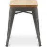 Taburete Diseño Industrial - Madera y Acero - 45cm - New Edition - Stylix  image 7