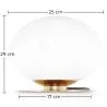 Lámpara de Mesa - Lámpara de Salón de Diseño - Bola Cristal - Bale image 7