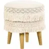 Taburete Puff Redondo - Estilo Boho Bali - Debra  image 7