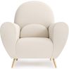 Sillón con Reposabrazos - Tapizado en Tela Bouclé - Belise image 7