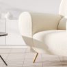 Sillón con Reposabrazos - Tapizado en Tela Bouclé - Belise image 7