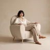 Sillón con Reposabrazos - Tapizado en Tela Bouclé - Belise image 7