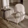 Sillón con Reposabrazos - Tapizado en Tela Bouclé - Belise image 7