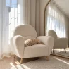 Sillón con Reposabrazos - Tapizado en Tela Bouclé - Belise image 7