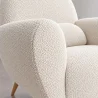 Sillón con Reposabrazos - Tapizado en Tela Bouclé - Belise image 7