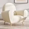 Sillón con Reposabrazos - Tapizado en Tela Bouclé - Belise image 7