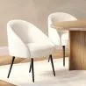 Sillón de Diseño - Tapizado en Tela Bouclé - Wasda image 7