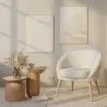 Sillón con Reposabrazos - Tapizado en Tela Bouclé - Pimba image 7