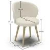 Sillón Tapizado en Tela Bouclé - Silla de Salón - Yuna image 7