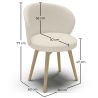 Sillón Tapizado en Tela Bouclé - Silla de Salón - Yuna image 7