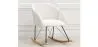 Sillón Mecedora con reposabrazos - Tapizado en Tela Bouclé - Freia image 7