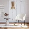 Sillón Mecedora con reposabrazos - Tapizado en Tela Bouclé - Freia image 7