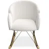 Sillón Mecedora con reposabrazos - Tapizado en Tela Bouclé - Freia image 7