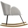 Sillón Mecedora con reposabrazos - Tapizado en Tela Bouclé - Freia image 7