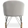 Sillón Mecedora con reposabrazos - Tapizado en Tela Bouclé - Freia image 7