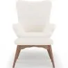 Sillón con Reposapiés - Tapizado en Tela Bouclé - Huda image 7