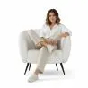 Sillón con Reposabrazos - Tapizado en Tela Bouclé - Nuba  image 7