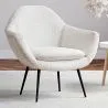 Sillón con Reposabrazos - Tapizado en Tela Bouclé - Eila image 7
