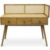 Mesa de Escritorio Diseño Cannage en Madera Natural - Oka image 7