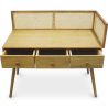 Mesa de Escritorio Diseño Cannage en Madera Natural - Oka image 7