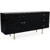 Aparador Negro de diseño Vintage en Madera y Metal - Huisu image 7